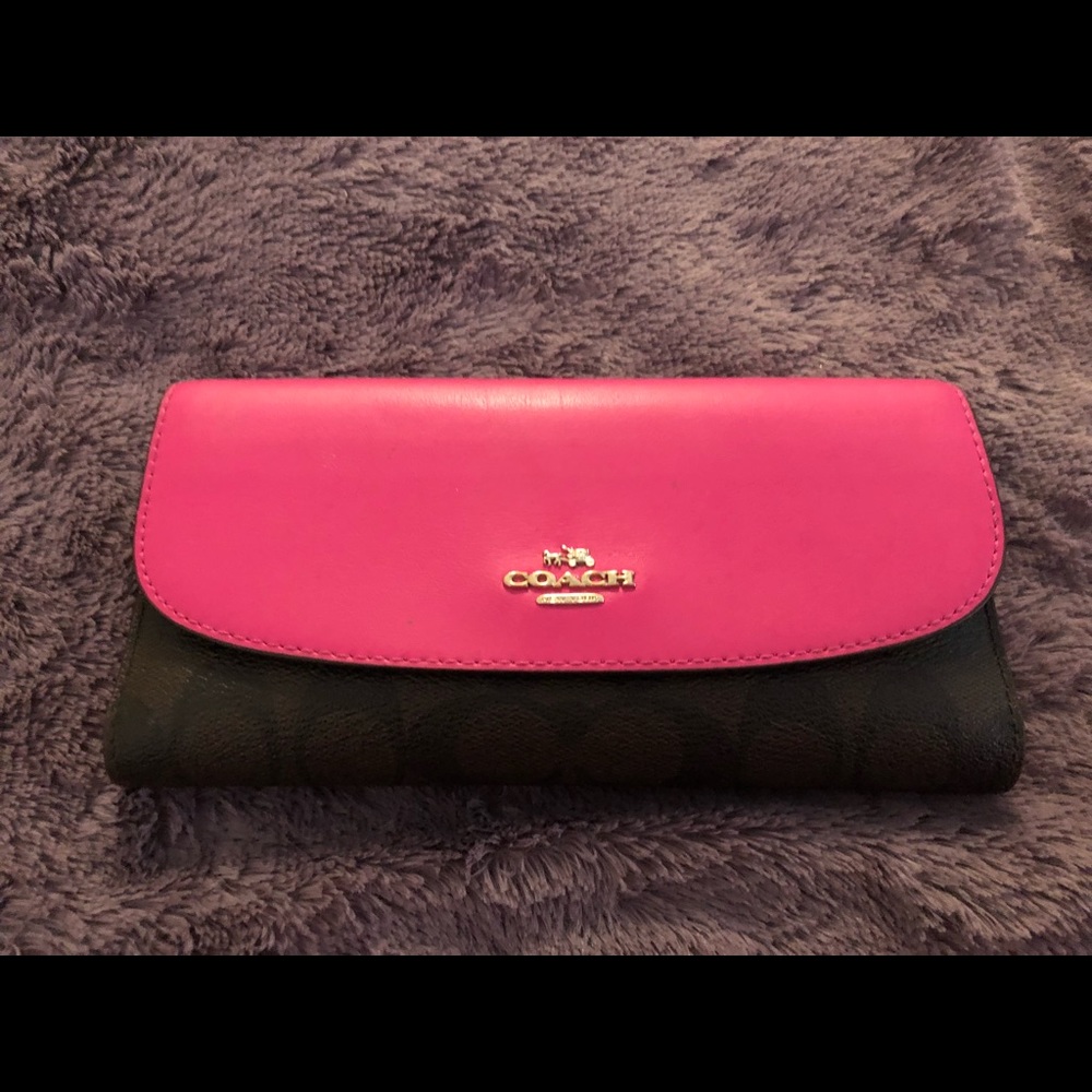 Coach limited edition check wallet